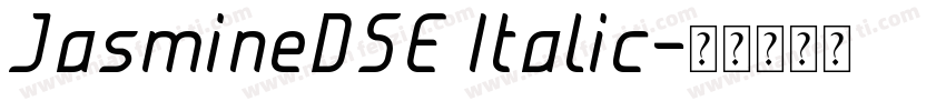 JasmineDSE Italic字体转换